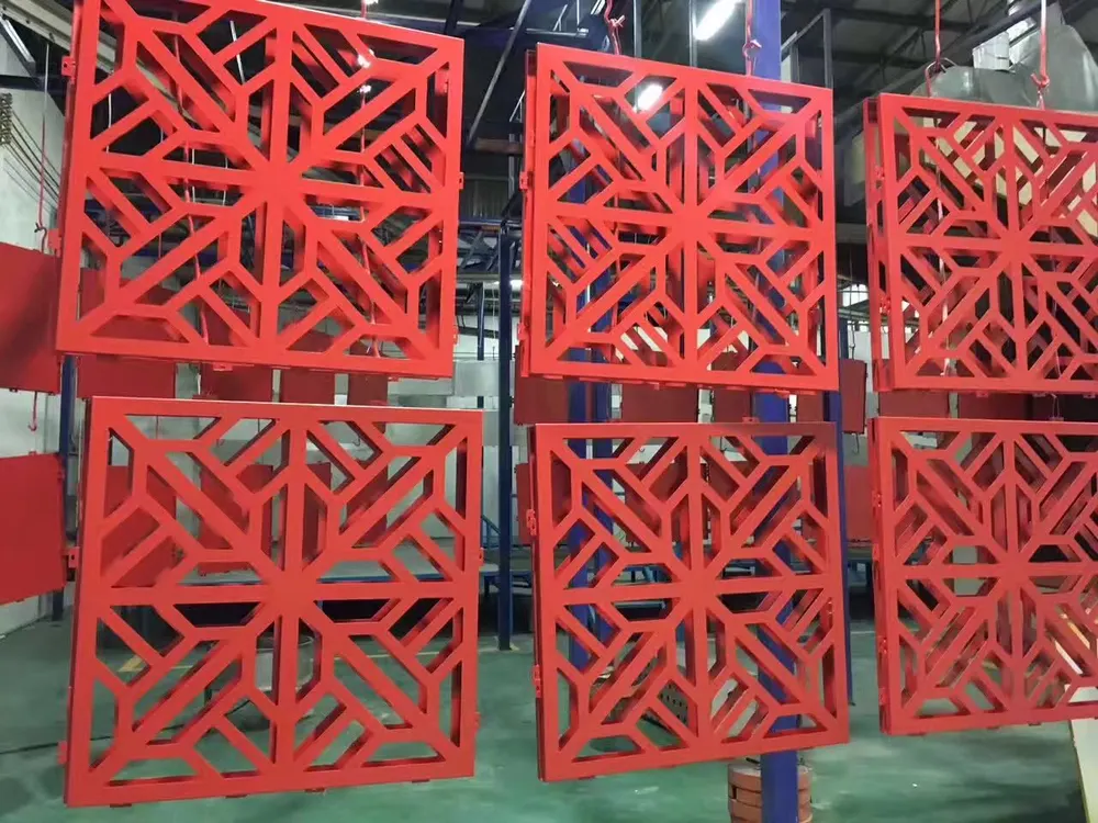 Panneaux décoratifs en aluminium intérieur pour façade avec découpe laser — Foshan Qi Aluminum Decorative Materials Co. Ltd