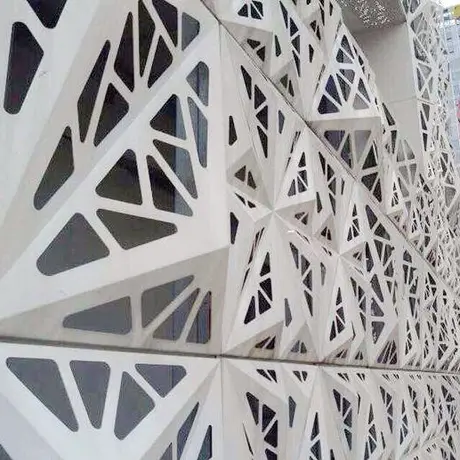 Panneaux pleins pour façade murale 3D, panneau décoratif pour mur-rideau