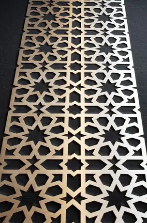 Conception architecturale de panneau métallique décoratif en aluminium découpé au laser
