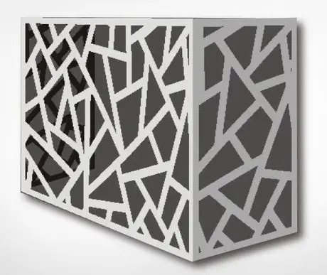 Couvre-équipements de climatisation en aluminium fabriqués en Chine, panneau décoratif protecteur