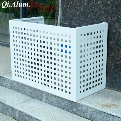 Panneau décoratif en métal aluminium pour climatiseur extérieur jardin