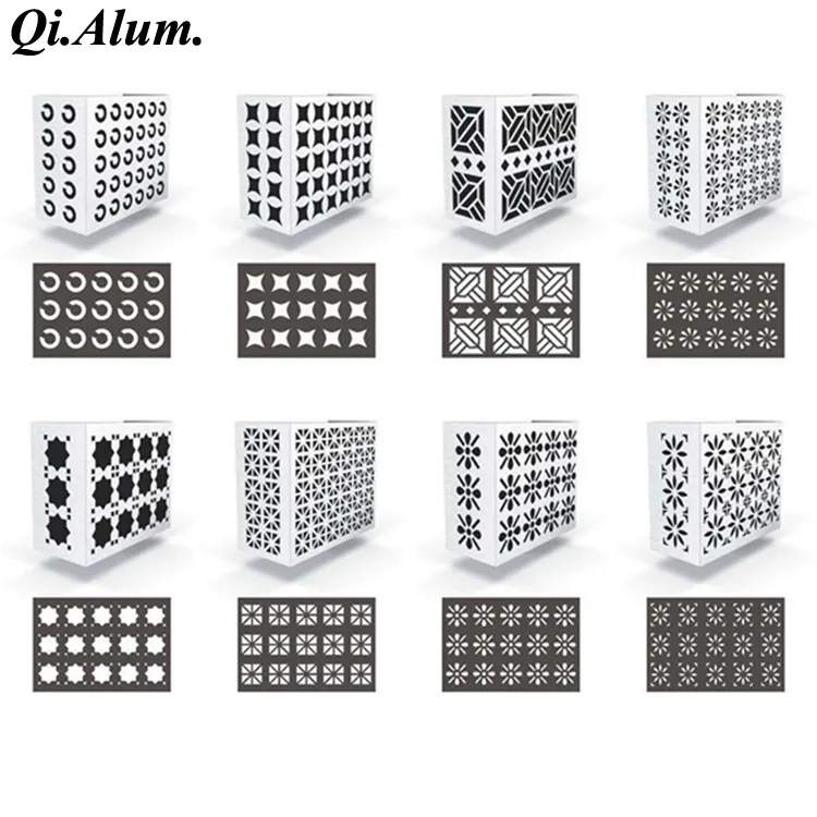 Coffre de volet en aluminium pour couverture de climatiseur — Foshan Qi Aluminum Decorative Materials Co. Ltd
