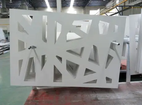 Panneaux de façade extérieure en aluminium perforé, découpe CNC