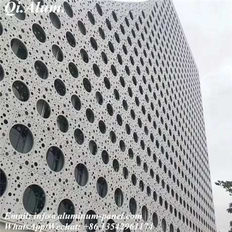 Panneaux perforés en aluminium depuis une décennie