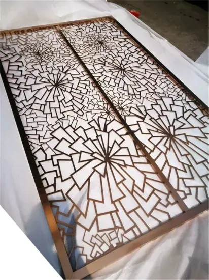 Écran en acier inoxydable décoratif design nouveau pour hôtel — Foshan Qi Aluminum Decorative Materials Co. Ltd