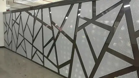 Panneaux de clôture en aluminium perforé en feuille métallique décorative