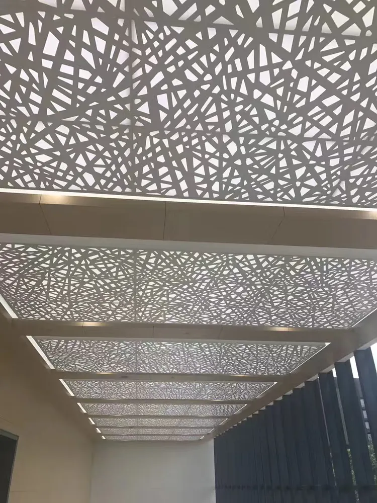 Panneaux de façade perforés en aluminium pour rideau-voile — Foshan Qi Aluminum Decorative Materials Co., Ltd
