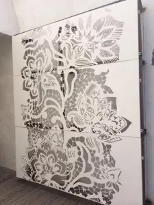 Panneau perforé en aluminium à bon prix pour décoration de mur de façade — Foshan Qi Aluminum Decorative Materials Co. Ltd