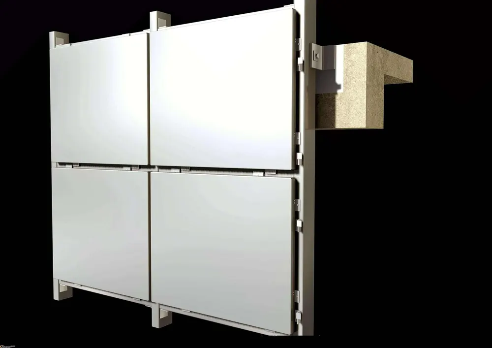 Panneaux de mur-rideau en aluminium 3 mm couleur unie — Foshan Qi Aluminum Decorative Materials Co., Ltd