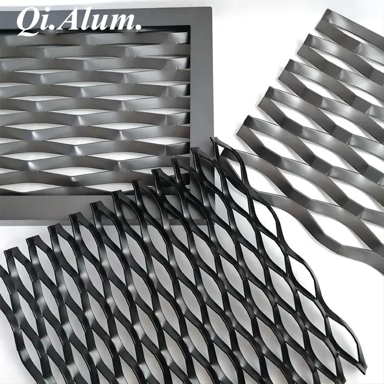 Panneaux de maille métallique pour plafond en maille métallique — Foshan Qi Aluminum Decorative Materials Co. Ltd