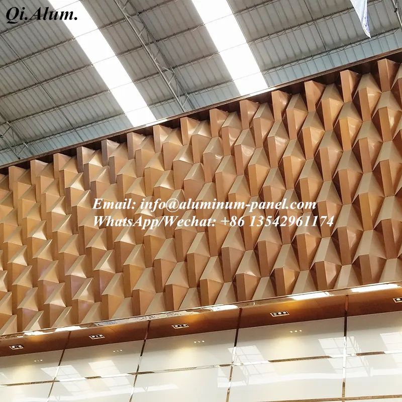 Panneau aluminium modélisé pour petite vérole — Foshan Qi Aluminum Decorative Materials Co. Ltd