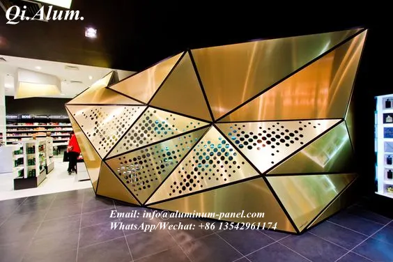 Panneau perforé sur mesure 2020 en Chine pour décoration de façade de construction — Foshan Qi Aluminum Decorative Materials Co., Ltd