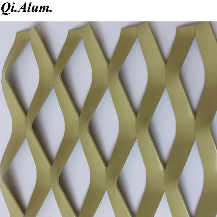 Panneau en maille métallique aluminium AA6063 — Foshan Qi Aluminum Decorative Materials Co., Ltd