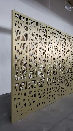 Panneau de mur-rideau moderne en aluminium laser découpé extension de panneau