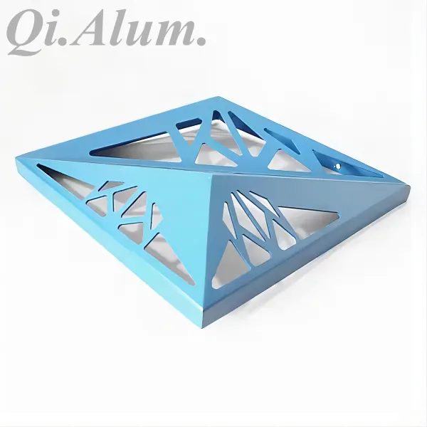 Panneaux de mur 3D Mashrabiya en aluminium façonnés 3D pour revêtement de façade — Foshan Qi Aluminum Decorative Materials Co. Ltd