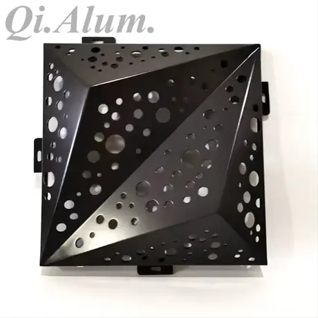 Panneaux décoratifs en aluminium pour bardage mural extérieur 3D