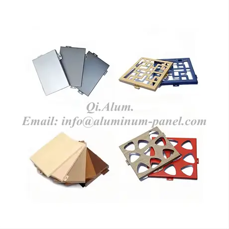 Matériaux de construction extérieurs en aluminium, panneaux de façade, panneaux muraux, projets
