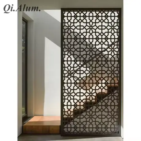 Cloison de pièce en métal alu découpé au laser sur mesure, écran cloison de pièce Dubaï