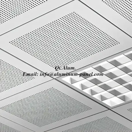 Plafond suspendu en aluminium, plafond à pose encastrée en aluminium