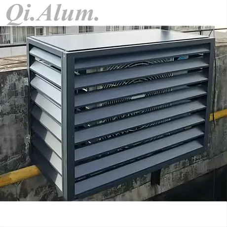 Grilles d'air modernes, couverture protectrice décorative en aluminium métal extérieur conditionneur