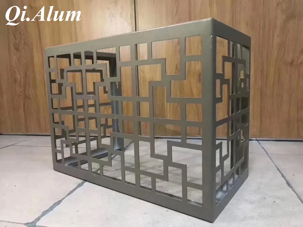 Caches AC en aluminium moderne protègent et embellissent — Foshan Qi Aluminum Decorative Materials Co., Ltd
