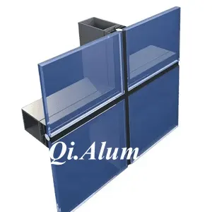 Systèmes innovants de rideaux vitrés sans cadre — Foshan Qi Aluminum Decorative Materials Co. Ltd
